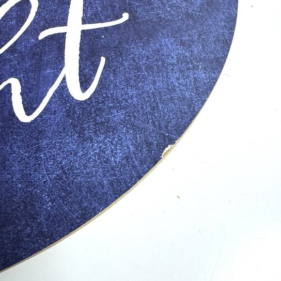 Oh Holy Night Floral Wooden Door Hanger Wall Sign Christmas Decor Holiday Bow - Picture 5 of 5